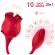 Armony - Rose Licking Vibrating De Clit & Vibrator 10 Modes Red