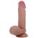 Pretty Love - Sliding Skin Series Realistic Dildo With Sliding Skin Suction Cup Flesh 20.5 CM