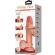 Pretty Love - Sliding Skin Series Realistic Dildo With Sliding Skin Suction Cup Brown 20.5 CM