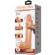 Pretty Love - Sliding Skin Series Realistic Dildo With Sliding Skin Suction Cup Flesh 24 CM