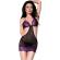 Chilirose - Cr 4076 Babydoll & Thong VIOLET/BLACK