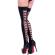 Chilirose - Cr 4316 Black High Stockings One Size