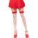 Leg Avenue - Mushroom High Socks RED/WHITE