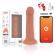 Oninder - Small Bogot Vibrator Dildo 9 Speeds Natural 22 CM -O- 4.5 CM - Free App