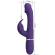 Pretty Love - Kampas Rabbit 3 In 1 Multifunction Vibrator With Tongue Violet