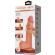 Pretty Love - Sliding Skin Series Realistic Dildo With Sliding Skin Suction Cup Brown 23.4 CM