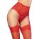 Chilirose - Cr 4718 Garterbelt & Stockings Red