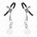 Kink - Glass Bead Nipple Clamps Silver 6 CM