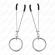 Kink - Thin Nipple Clamps With O-Ring 7 CM