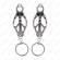 Kink - O-Ring Japanese Clover Nipple Clamps Silver