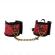 Kink - Scandal Wrist Restraints Red-Black Lace Details 24.5 CM X 6.5 CM