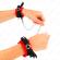 Kink - Lace Elastic Wrist Restraints Red Heart Details Adjustable 22-35 CM