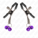 Kink - Double Bell Nipple Clamp Purple 6 CM