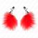 Kink - Feather Nipple Clamp Red 7 CM