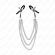 Kink - Nipple Clamps With 3 Chains Silver 20/23/28 CM