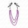 Kink - Nipple Clamps With 3 Chains Purple 20/23/28 CM