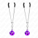 Kink - Thin Bell Nipple Clamps Purple 7 CM