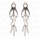 Kink - Japanese Clover Nipple Clamps With Little Chains Silver