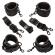 Calexotics - Nocturnal Bed Restraints Leather Adjustable Black