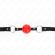 Kink - Hollow Hard Red Ball 4.5 CM Gag Model 1 63.5 X 2 CM