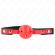 Kink - Red Hollow Hard Ball 4 CM Gag Black Strap 60 X 2 CM Adjustable 37-52 CM