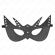 Kink - Bat Mask With Rivets 23 X 15 CM