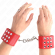 Kink - Wrist Restraints With Snap Fasten Red Adjustable 19-24 CM X 5.5 CM