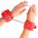 Kink - 3 D-Ring Wrist Restraints Adjustable Red 17.5-25 CM X 6 CM