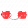 Kink - 3 D-Ring Wrist Restraints Adjustable Red 17.5-25 CM X 6 CM