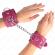 Kink - 3 D-Ring Wrist Restraints Adjustable Pink 17.5-25 CM X 6 CM