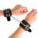 Kink - Wrist Restraints Black With Red Lining Adjustable 20-28 CM X 5.5 CM