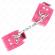 Kink - Wrist Restraints Raspberry Rose With Raspberry Rose Lining Adjustable 20-28 CM X 5.5 CM