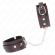 Kink - Small Wrist Restraints Black With Red Lining Adjustable 14-24 CM X 3.5 CM