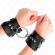 Kink - Fixed Wrist Restraints With Ring and Studs Adjustable Black 17-22 CM X 6.5 CM