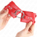 Kink - Fixed Wrist Restraints With Ring and Studs Adjustable Red 17-22 CM X 6.5 CM