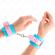 Kink - Cute Wrist Restraints Blue / Pink Adjustable 16-28 CM X 5 CM