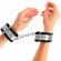 Kink - Thin Wrist Restraints Black / Silver 30 X 4 CM