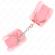 Kink - Furry Lined Wrist Restraints Pink Adjustable 17-31 CM X 7 CM