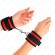 Kink - Nylon Bind Hook&loop Wrist Restraints Red-Black Model 2 Adjustable 18-35 CM X 6 CM