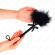 Kink - Nylon Rope Wand With Tickle Feathers and Black Bow 25 CM