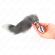 Kink - Anal Plug Size M 8 X 3.5 CM With Synthetic Tail 40 CM Grey and White