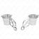 Kink - Japanese Clover Nipple Clamps With Buckets Silver