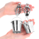 Kink - Japanese Clover Nipple Clamps With Buckets Silver