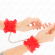 Kink - Lace Elastic Wrist Restraints Red