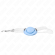 Kink - Light Blue Pacifier Shaped Gag 5.5 X 4 CM Adjustable 43-60 CM