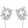 Kink - Metal Flower Nipple Clamps With Chain