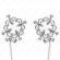 Kink - Metal Flower Nipple Clamps With Chain