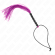 Kink - Mini Silicone Whip With 6 Purple Beads 26 CM