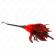 Kink - Red Maids Horn Shaped Tickle Chicken Feathers 36 CM