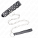 Kink - Ring Rivet Strap Necklace With Belt 65 CM Black Adjustable 36-50 CM X 3.8 CM